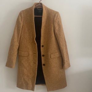 J Crew Winter Coat, Size 4, Mustard Yellow